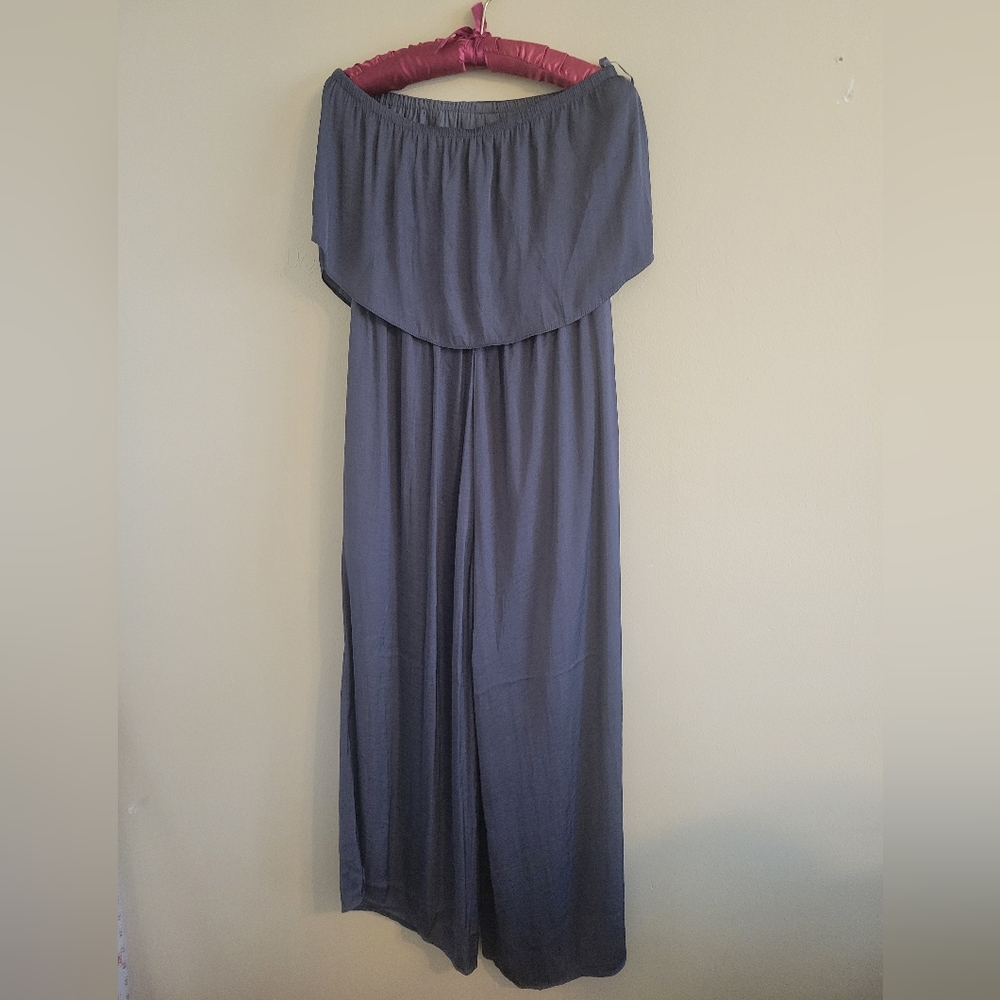 Women's Silky Sexy Strapless Jumper Medium Charcoal Gray Medium NEW